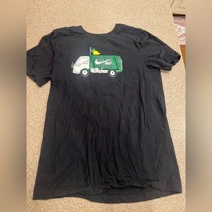 Nike Black T-Shirt with Green Golf Truck Graphic